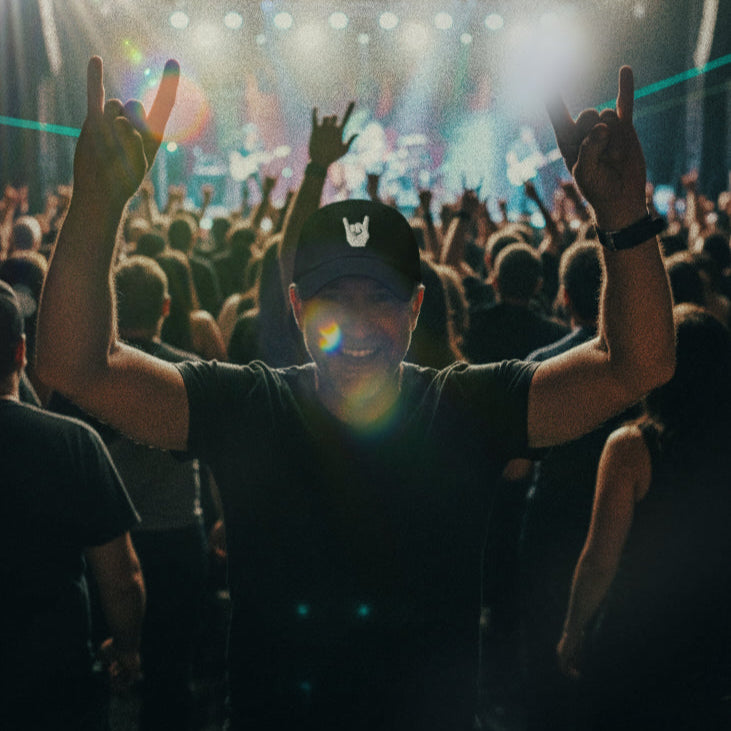 Raise the Horns Embroidered Cap